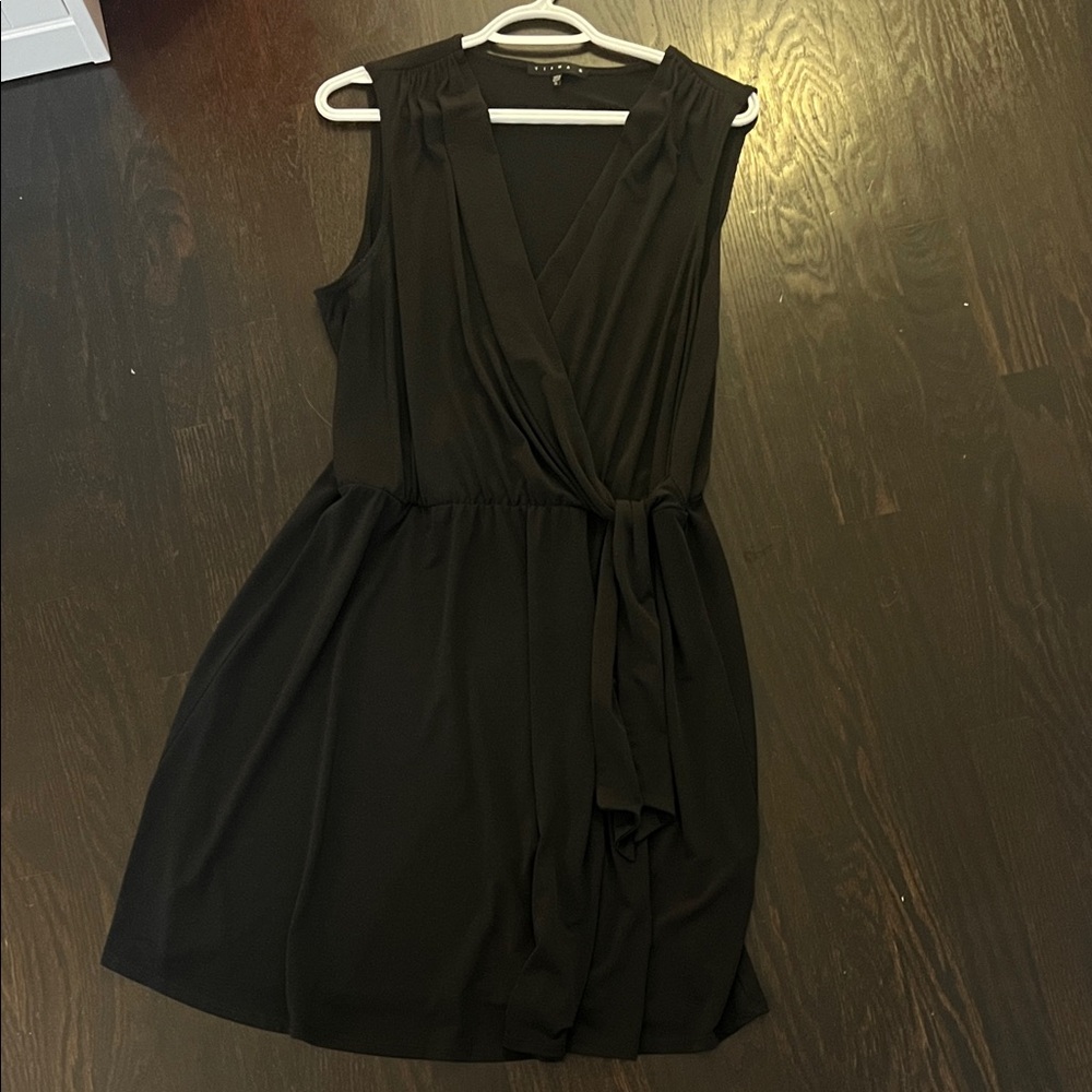 Tiana B. Black Wrap Mini Dress